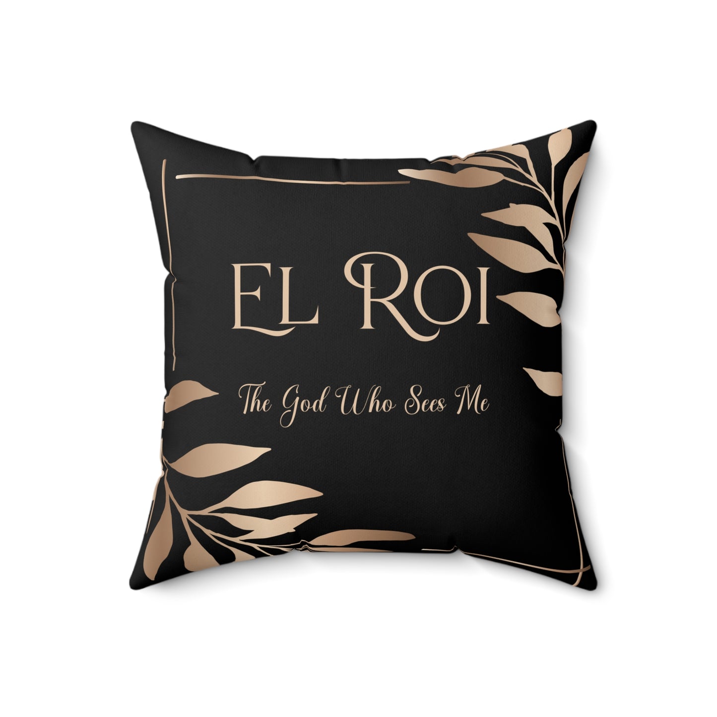 El Roi - (Onyx) Polyester Square Pillow