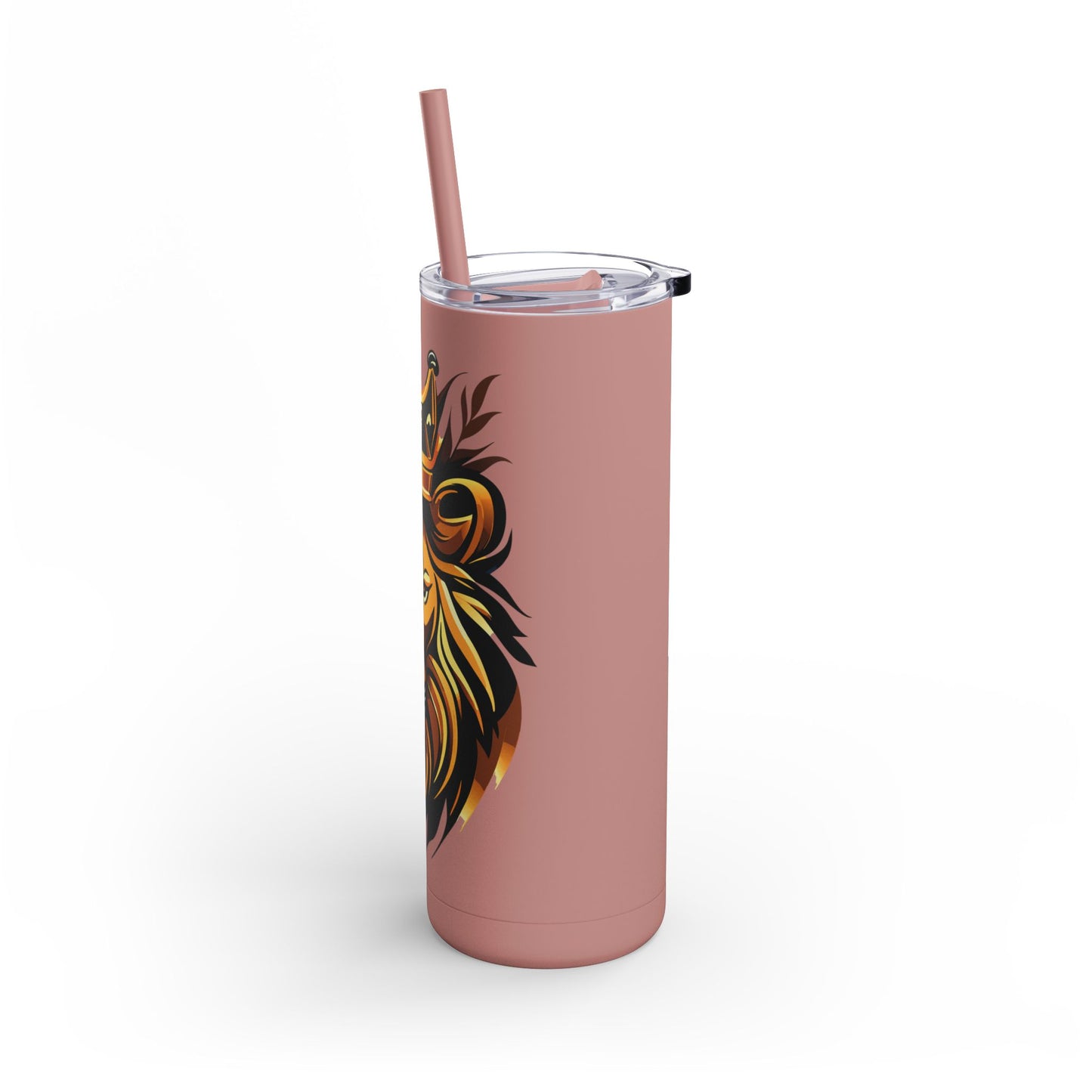 Lion of the Tribe of Judah (Brown Print) Maars Maker Skinny Matte Tumbler, 20oz