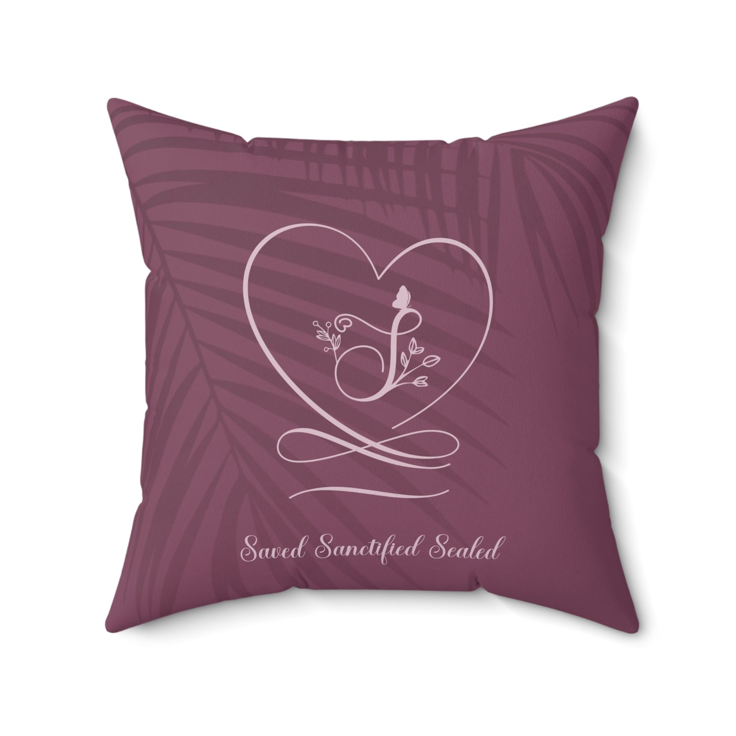 Saved 2 Faux Suede Square Pillow