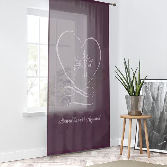 Anointed 2 Sheer Window Curtain