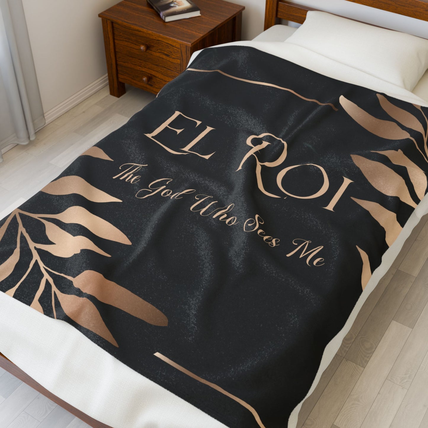 El Roi (Onyx) Velveteen Plush Blanket