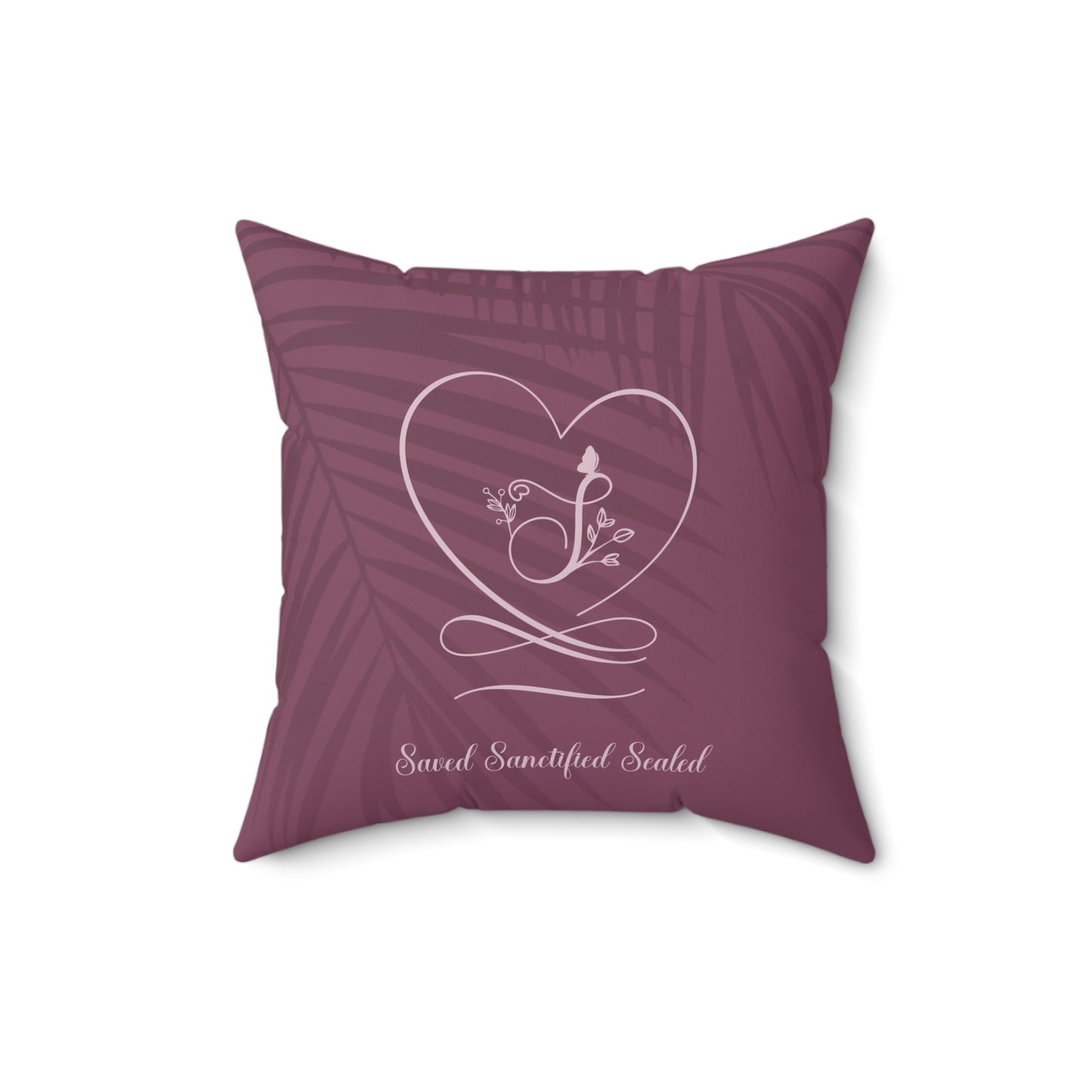 Saved 2 Faux Suede Square Pillow