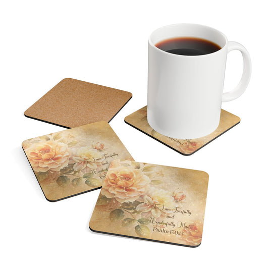 Fearfully Made Corkwood Coaster Set