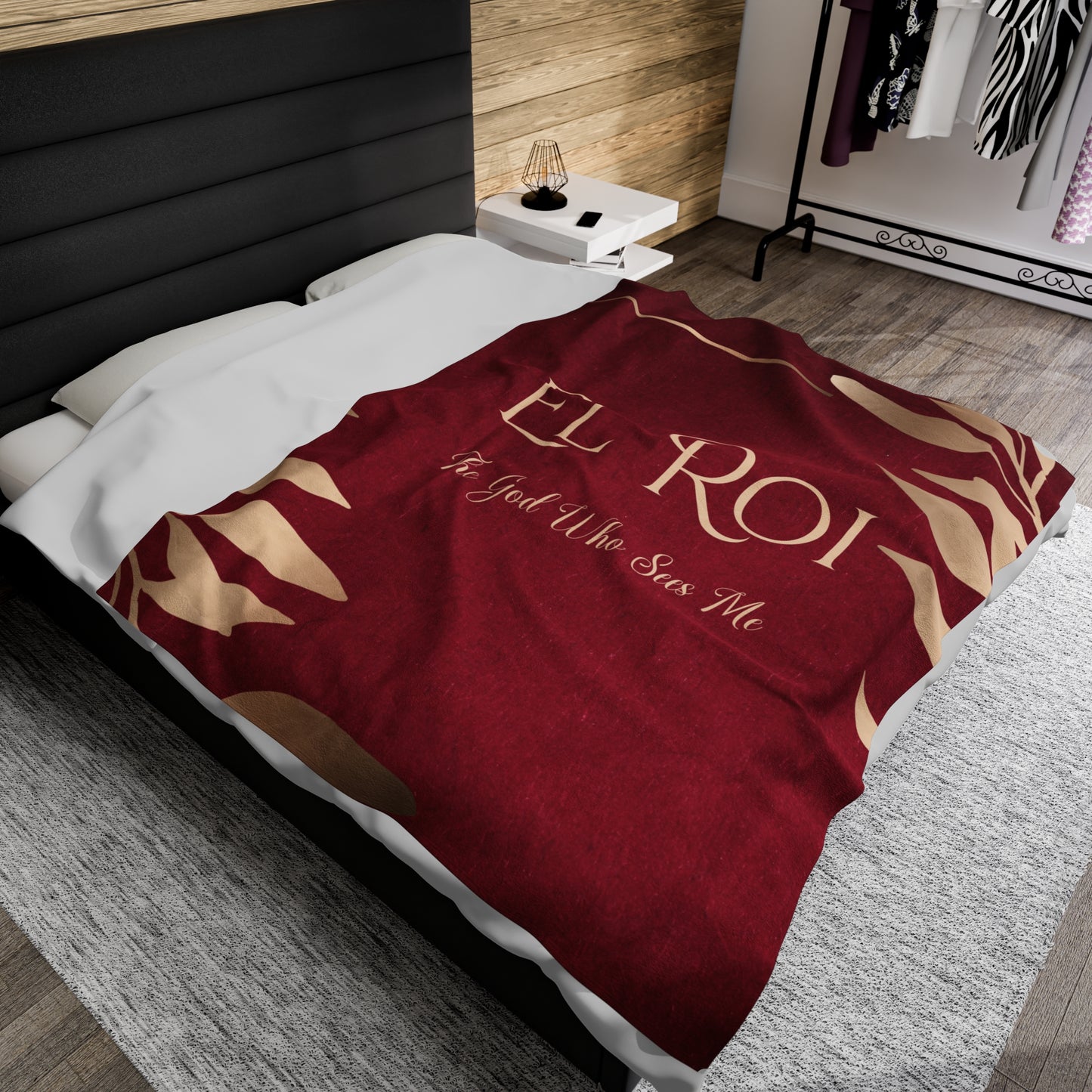 El Roi (Ruby)Velveteen Plush Blanket