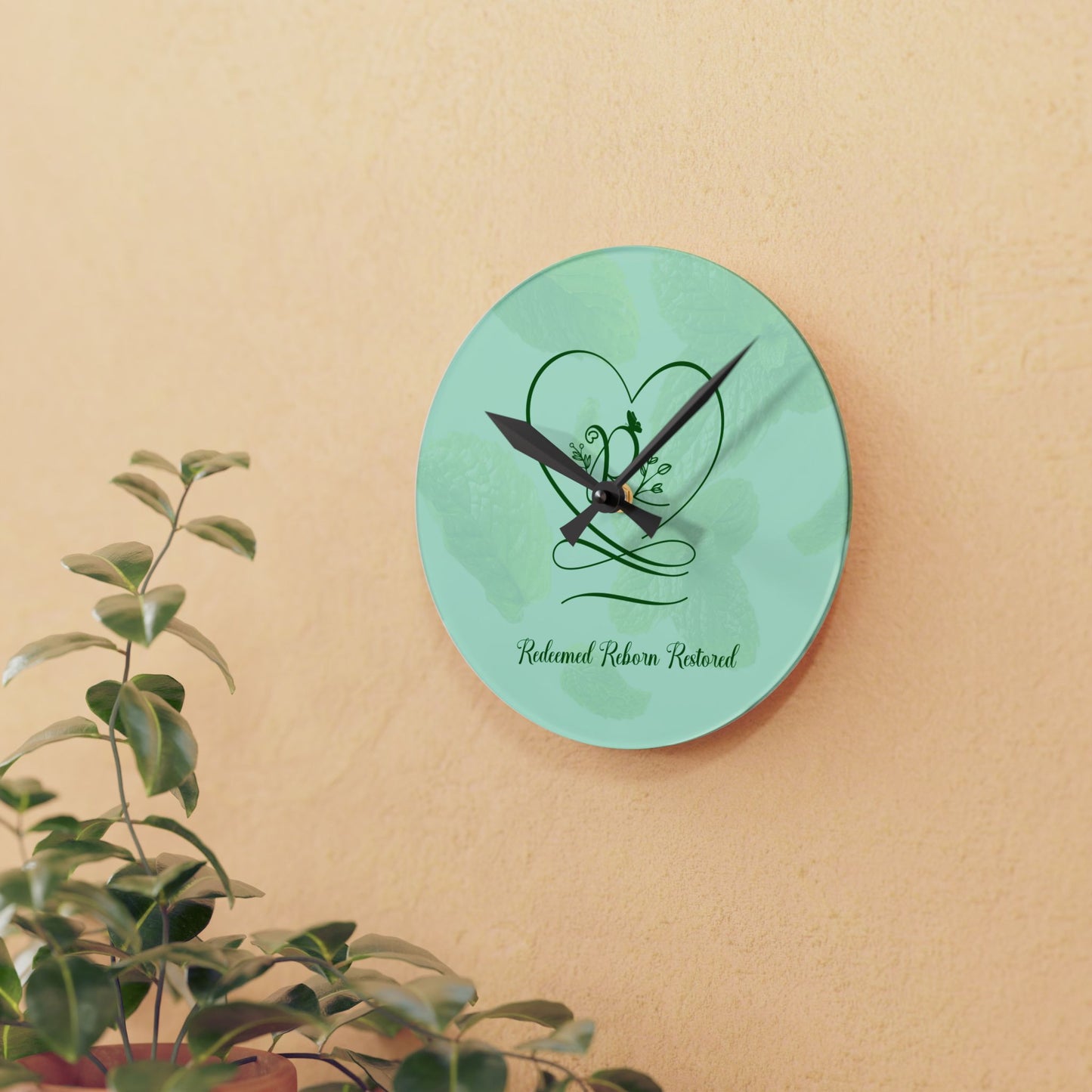Redeemed 2 Acrylic Wall Clock