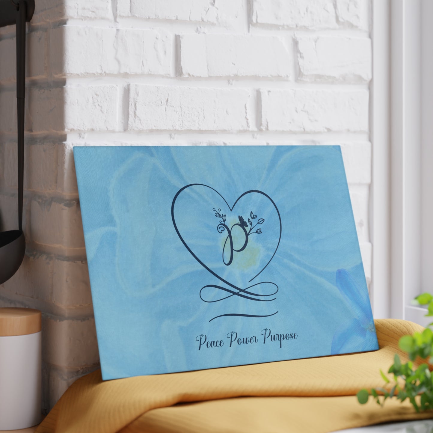 Peace Glass Cutting Board