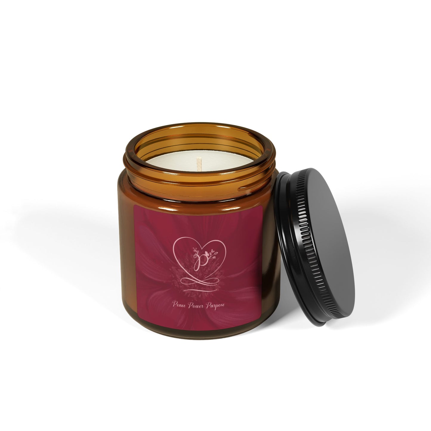 Peace 2 Scented Soy Candle (Multi-Size, Amber Jar)
