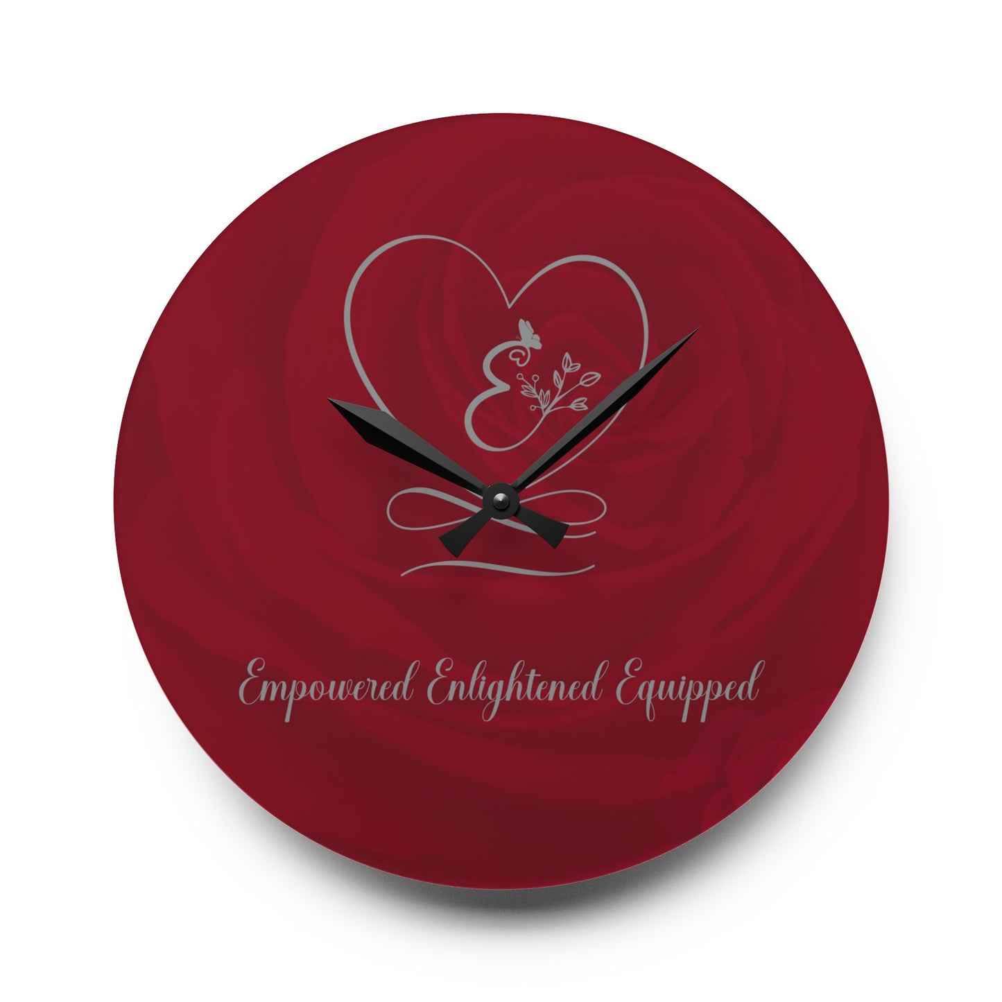 Empowered Acrylic Wall Clock -