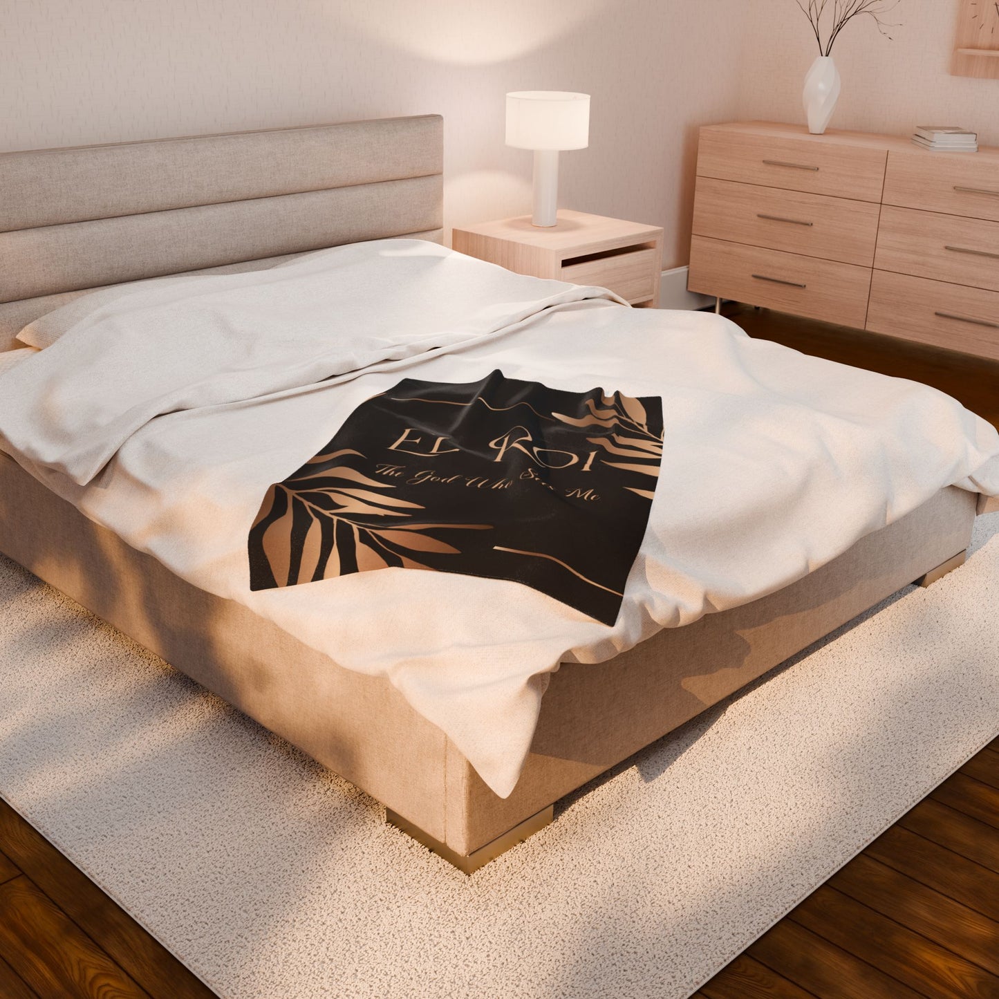 El Roi (Onyx) Velveteen Plush Blanket