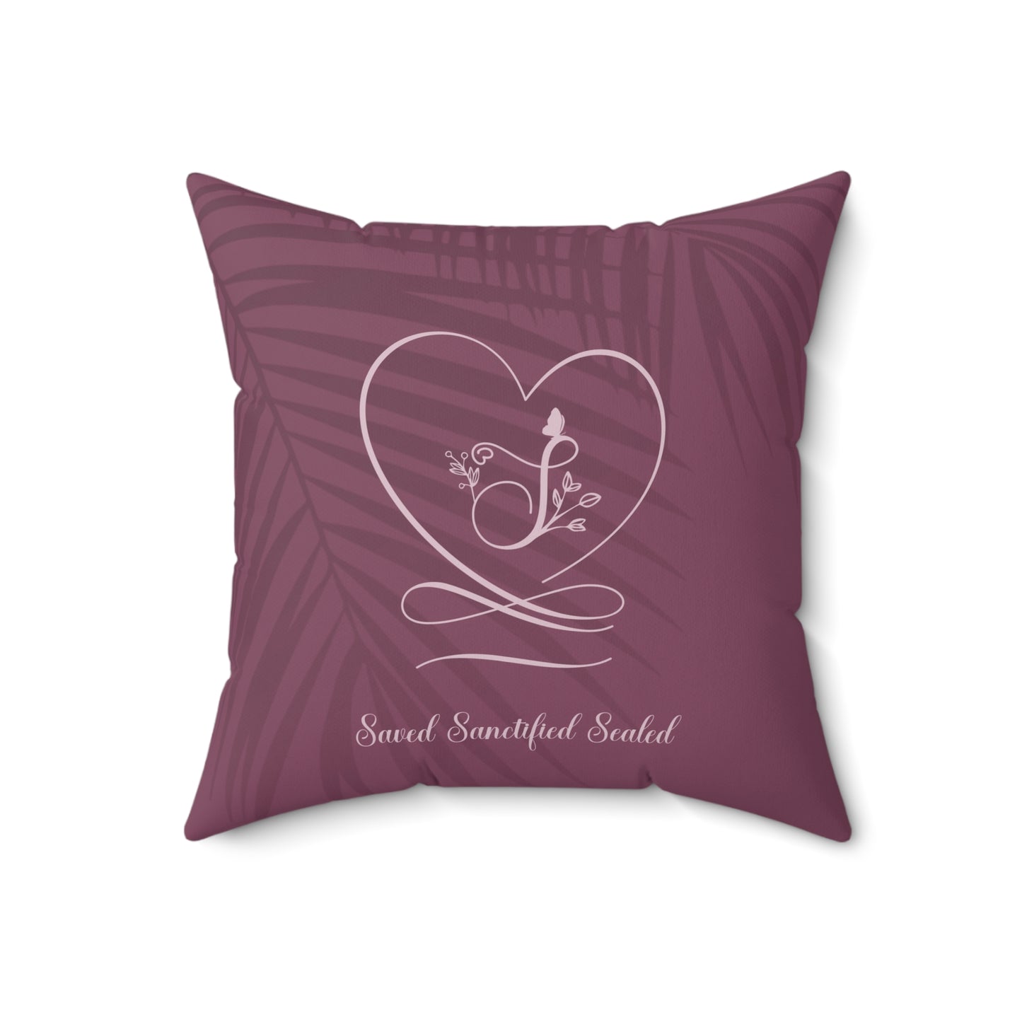 Saved 2 Faux Suede Square Pillow