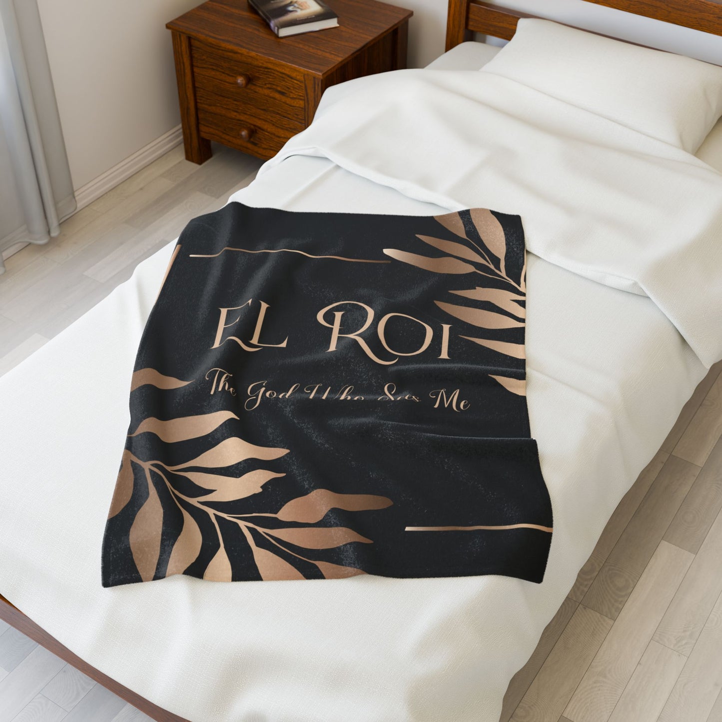 El Roi (Onyx) Velveteen Plush Blanket