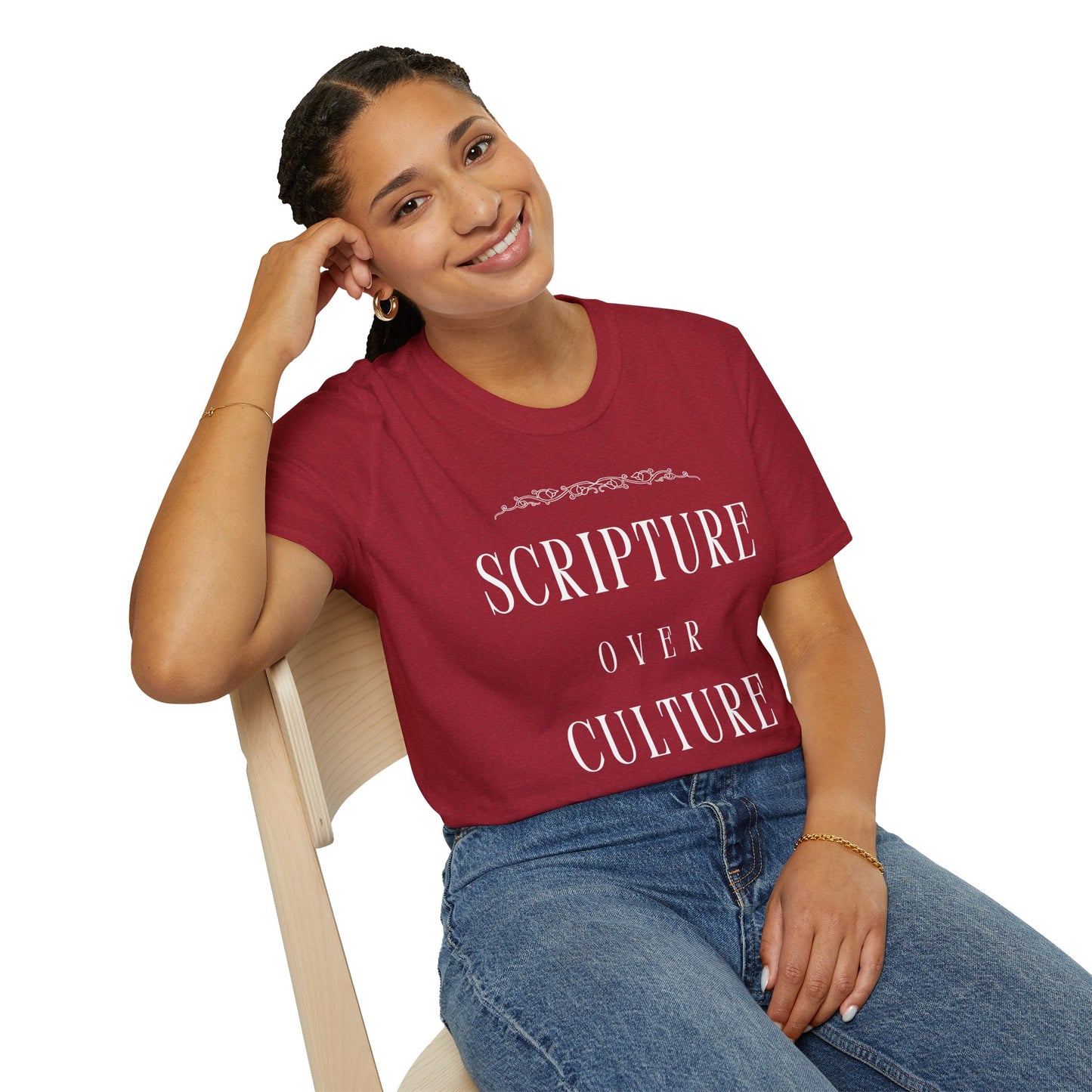 Scripture over Culture Unisex Softstyle T-Shirt