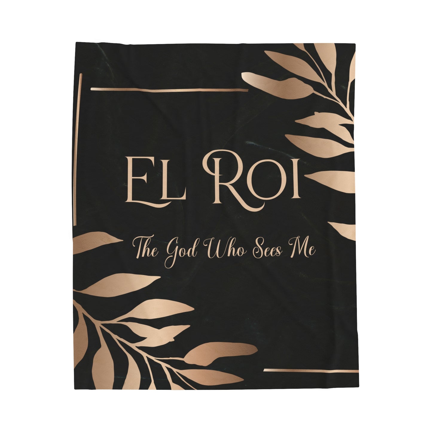 El Roi (Onyx) Velveteen Plush Blanket
