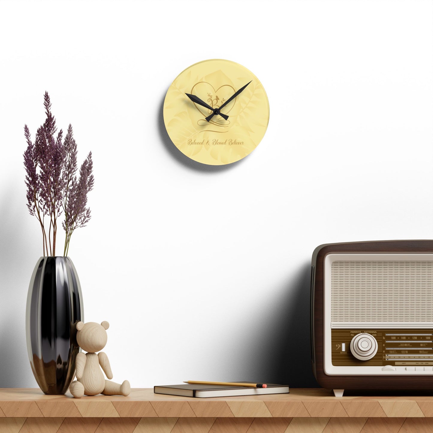 Beloved 2 Acrylic Wall Clock