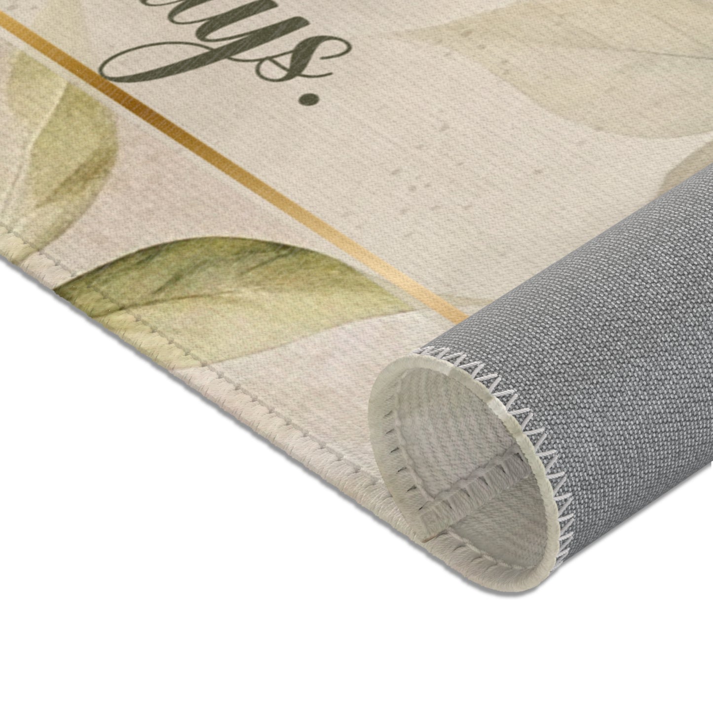 Lucky? Never - Blessed? Always Area Rugs