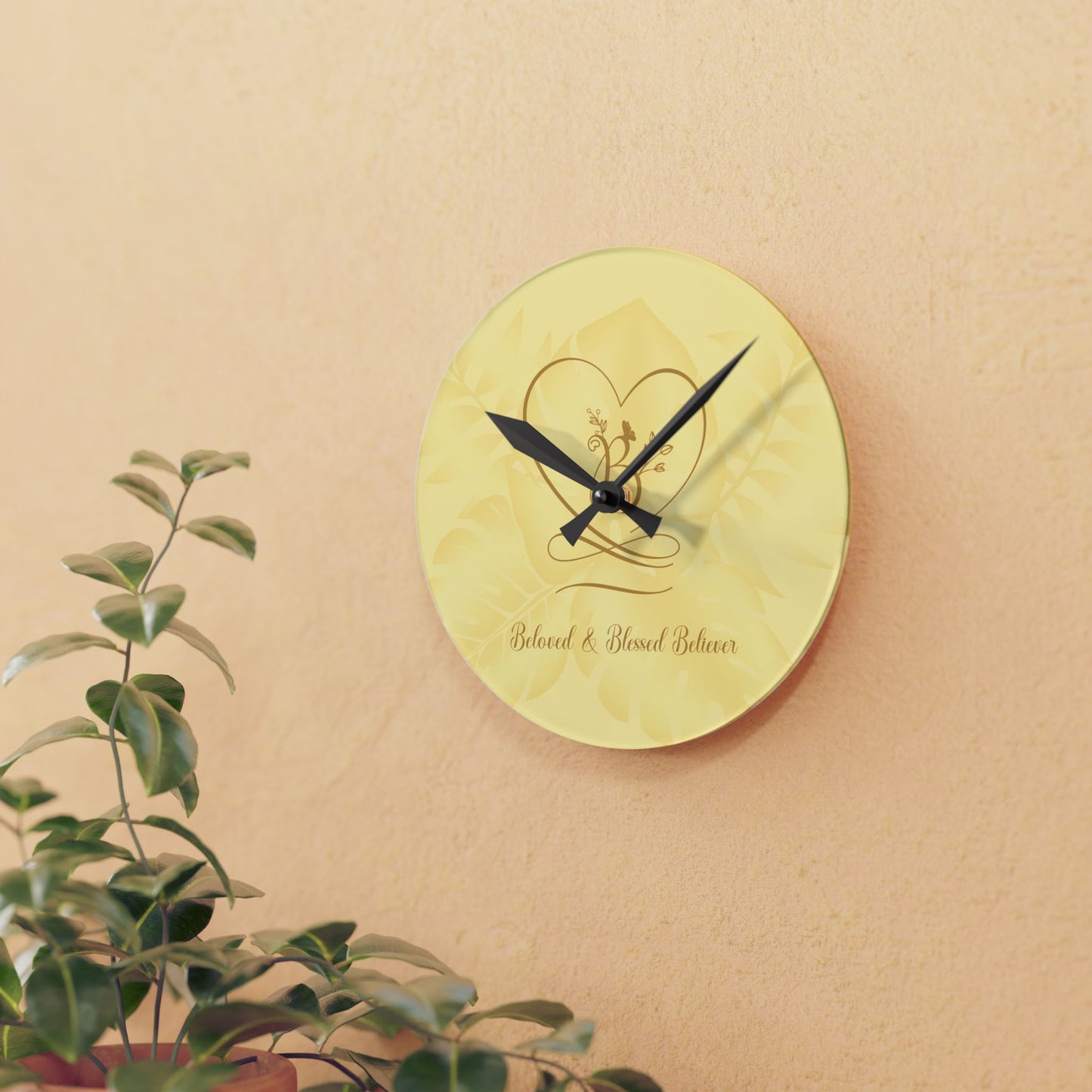Beloved 2 Acrylic Wall Clock