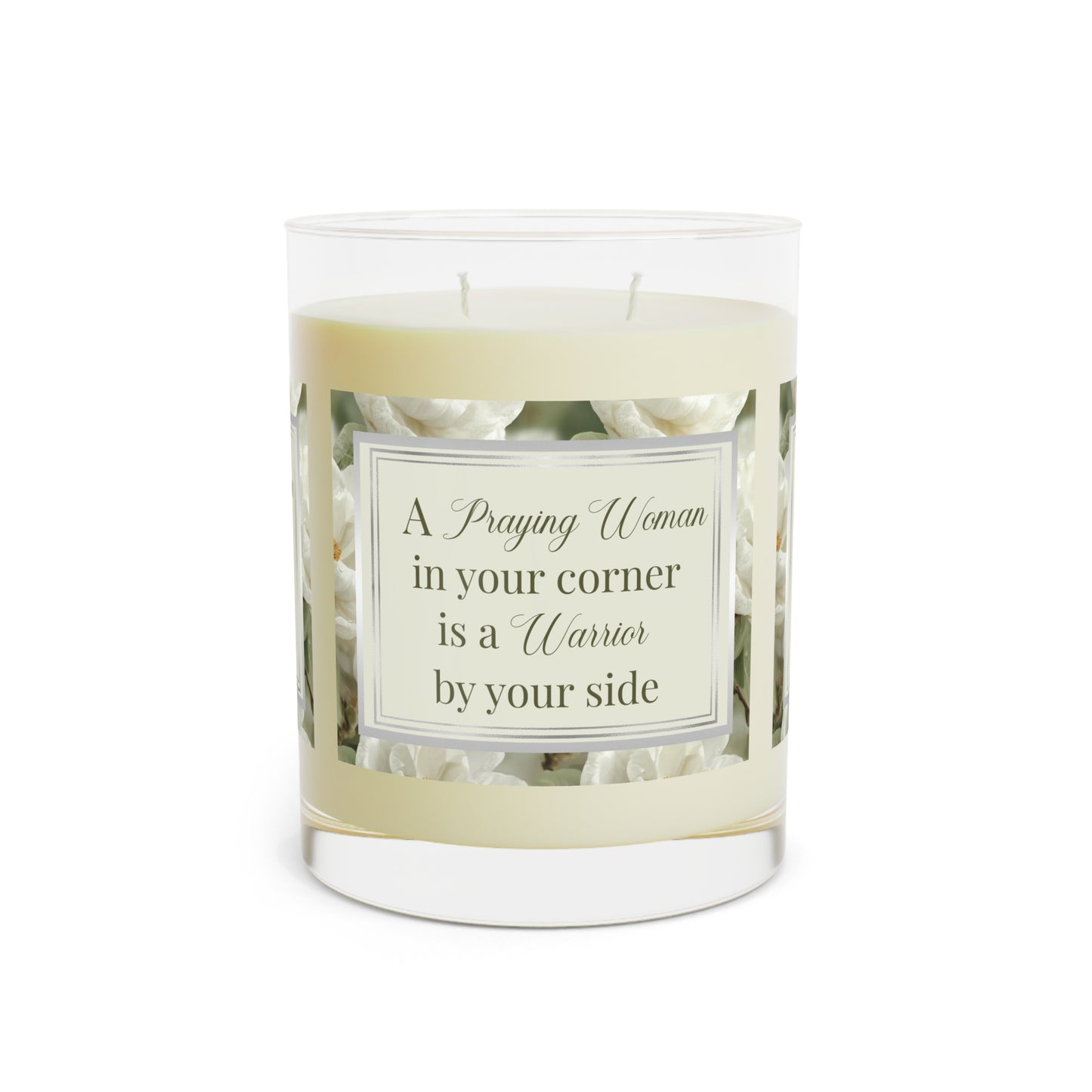 A Praying Woman Scented Candle - Full Glass, 11oz