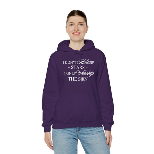 The Son (white print) Unisex Heavy Blend™ Hooded Sweatshirt