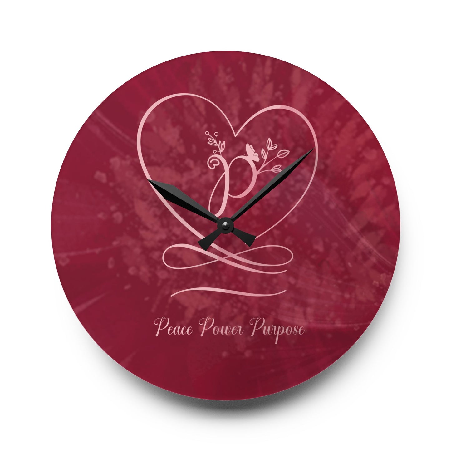 Peace 2 Acrylic Wall Clock