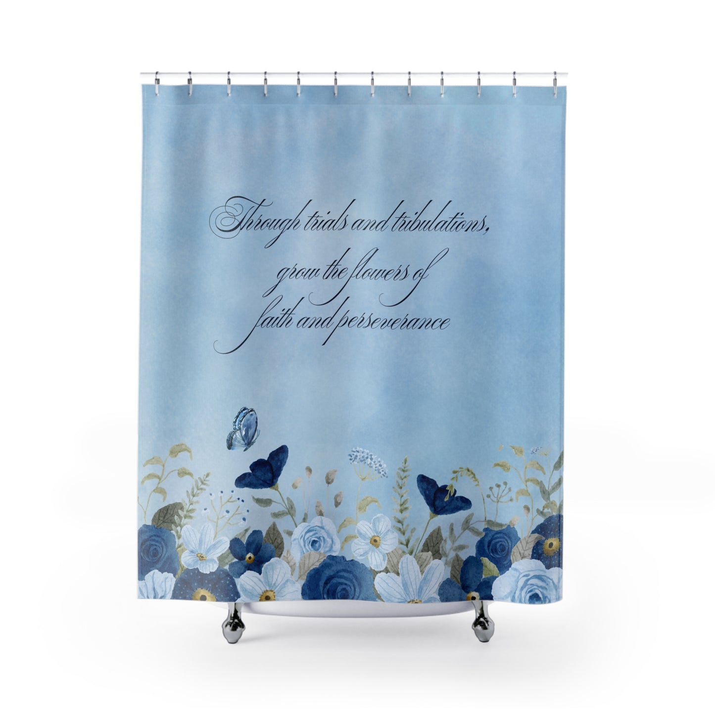 Flowers of Faith Shower Curtains