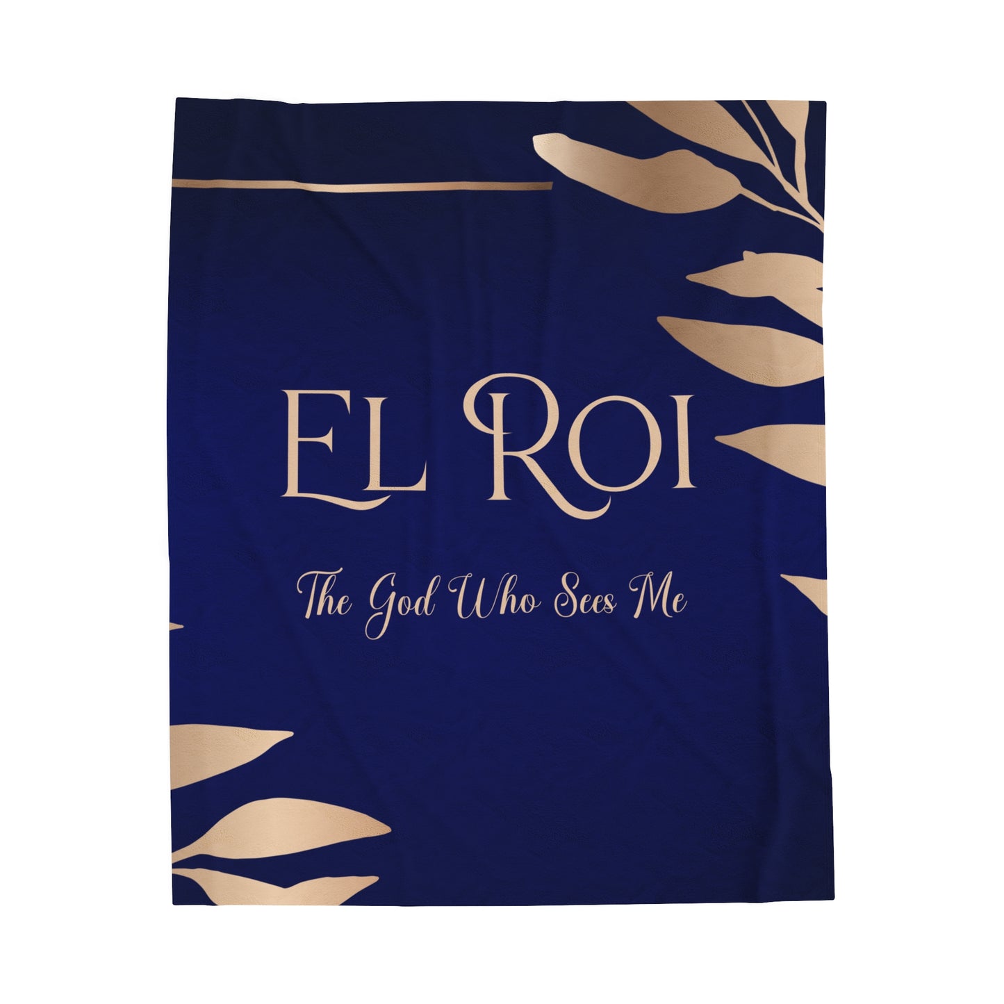 El Roi (Sapphire) Velveteen Plush Blanket