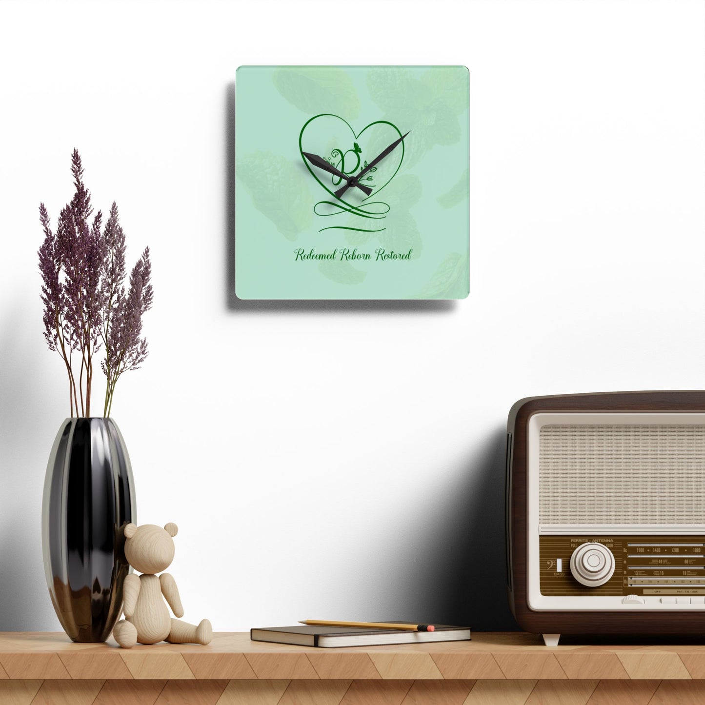 Redeemed 2 Acrylic Wall Clock