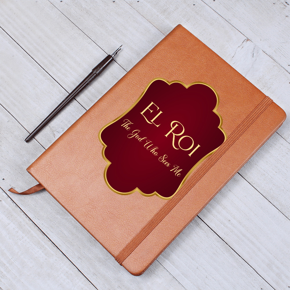 EL Roi - The God Who Sees Me Faux Leather Journal