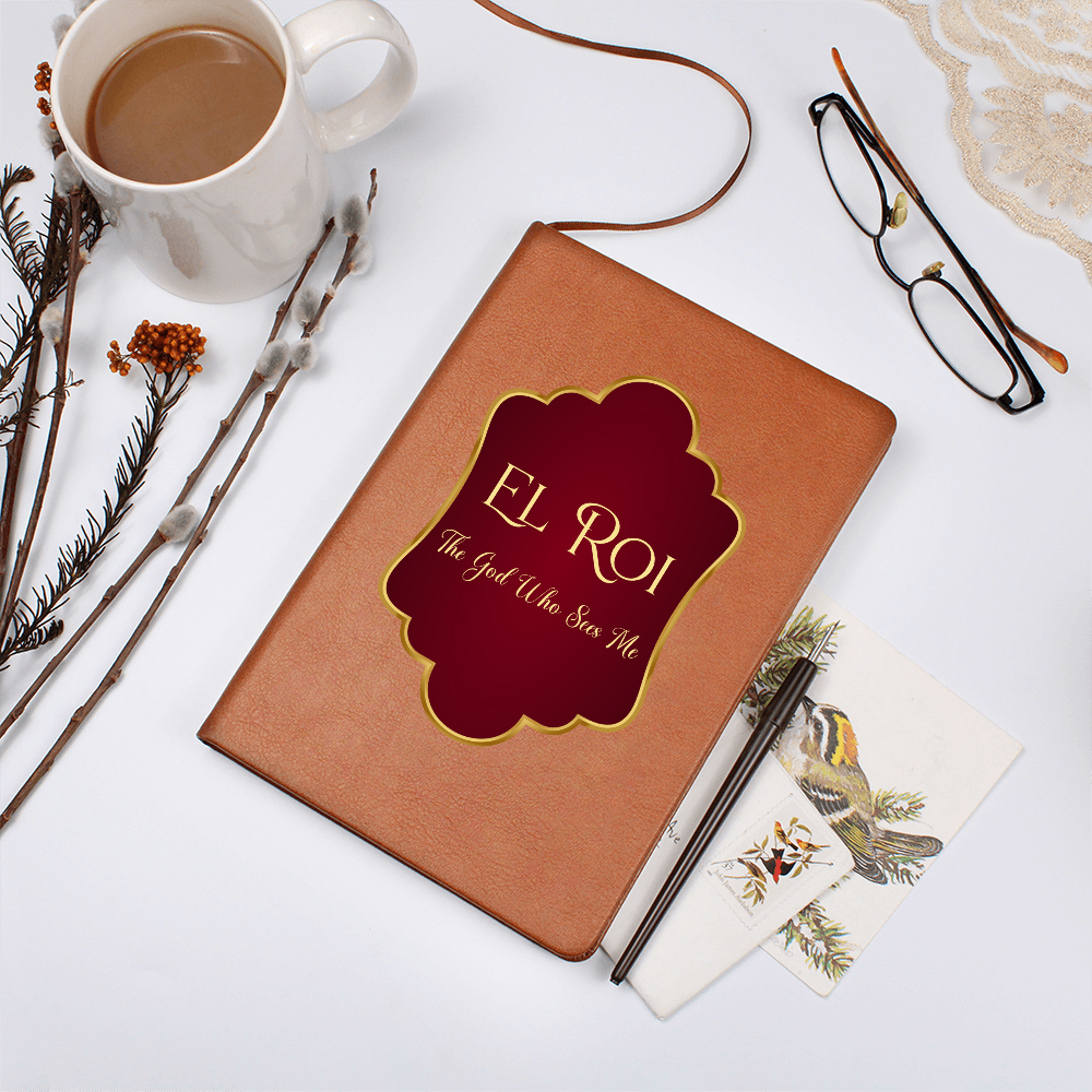 EL Roi - The God Who Sees Me Faux Leather Journal