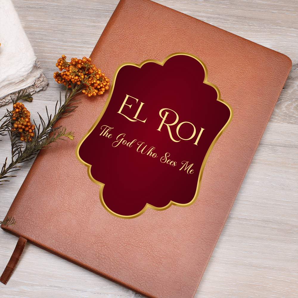 EL Roi - The God Who Sees Me Faux Leather Journal