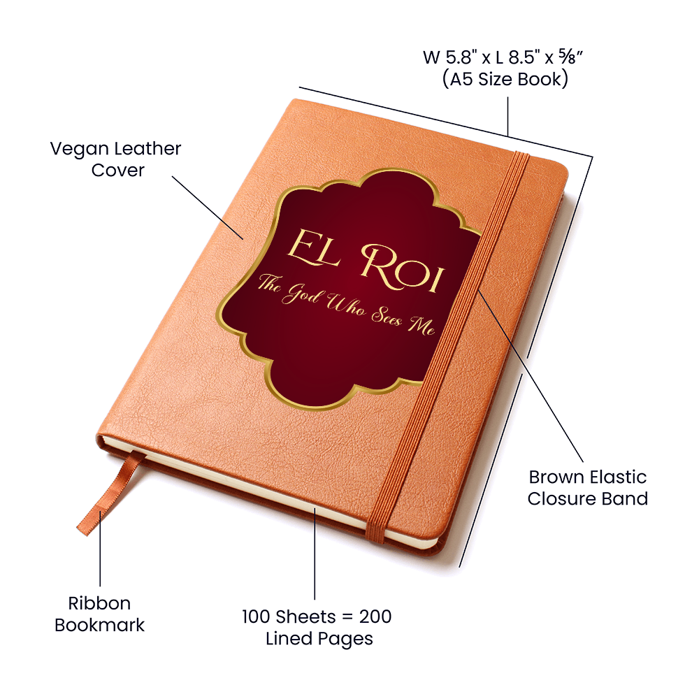 EL Roi - The God Who Sees Me Faux Leather Journal